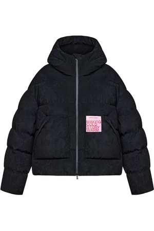 Monochrome Logo-patch down jacket