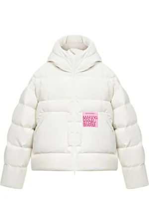 Monochrome Logo-patch down jacket