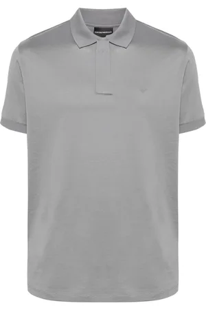 Emporio Armani Logo-appliqué cotton polo shirt