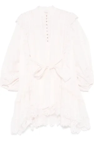 ZIMMERMANN Crush Lace Billow mini dress