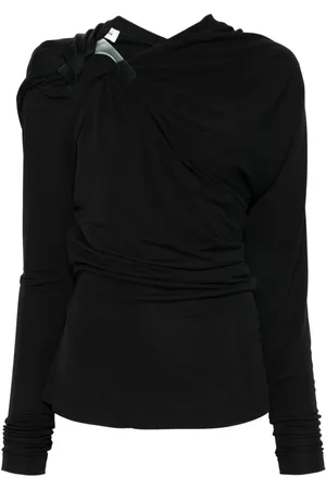 Victoria Beckham Draped long-sleeve top