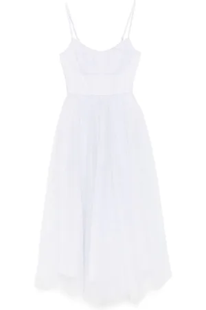 ZIMMERMANN Tulle corset midi dress