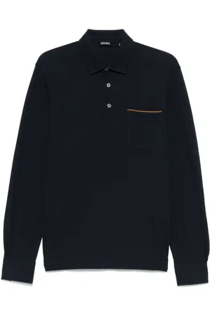 Ermenegildo Zegna Piqué-weave polo shirt