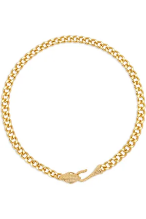 Oscar de la Renta Snake Head chain-link necklace