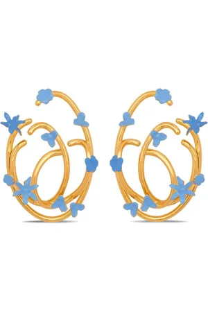 Oscar de la Renta Tangled O floral earrings