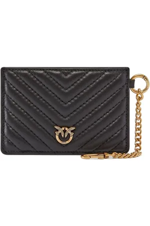 Pinko Chevron-quilted cardholder