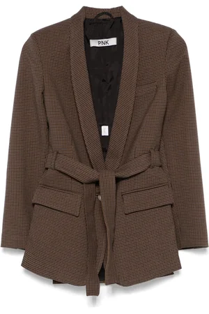 PNK Dogtooth-pattern blazer