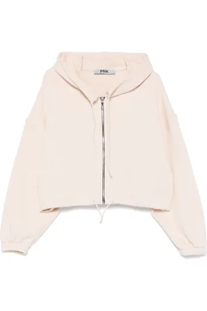 PNK Cotton cropped hoodie