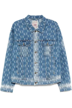 KIDSUPER STUDIOS Jacquard-pattern denim jacket