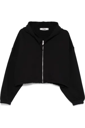 PNK Distressed-effect hoodie