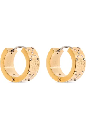 Tory Burch Small T monogram hoop earrings