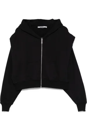 PNK Fold-detail hoodie