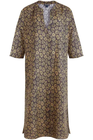 Vilebrequin Carapaces graphic-print linen beach dress