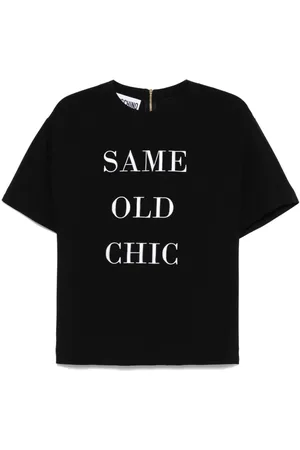 Moschino Same Old Chick-embroidered T-shirt
