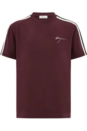 Salvatore Ferragamo Side-stripe cotton t-shirt