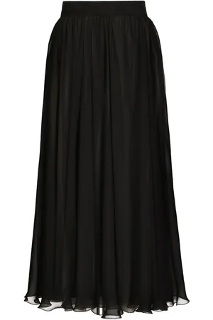 Dolce & Gabbana High-waisted pleated midi skirt
