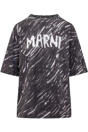 Marni Scribble logo jersey T-shirt
