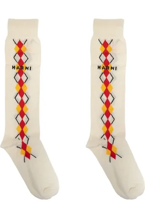 Marni Intarsia-knit logo socks