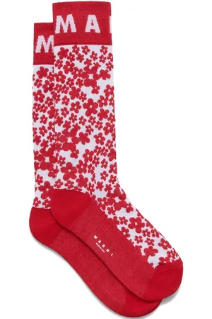 Marni Intarsia-knit logo socks
