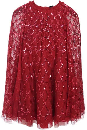 Needle & Thread Heart cape dress