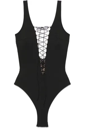 Noire Swimwear Lace-up swimsuit