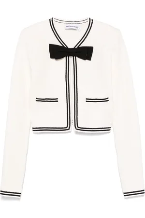 Self-Portrait Bow-jacquard jacket