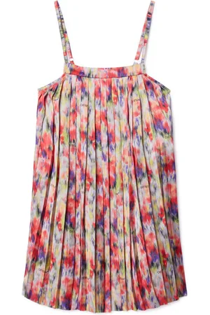 OFF-WHITE All-over chine strap dress