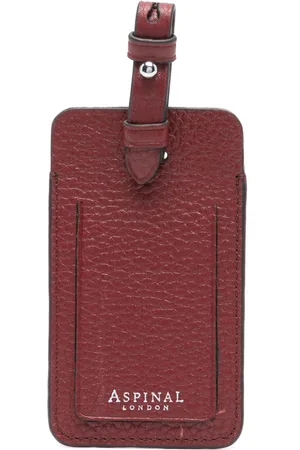 ASPINAL OF LONDON Leather luggage tag