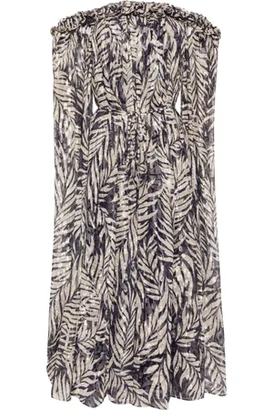 Needle & Thread Feather lurex gown