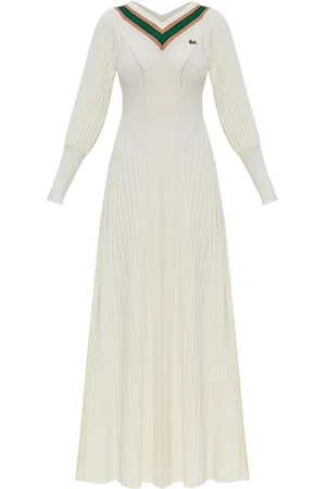 Lacoste Ribbed maxi dress