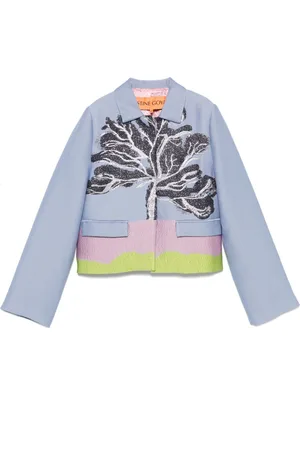 STINE GOYA Patterned-jacquard jacket