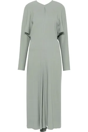 Victoria Beckham Fine-ribbed crepe dress