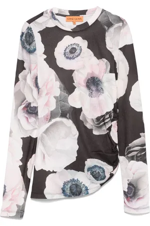 STINE GOYA Asymmetric long-sleeves top