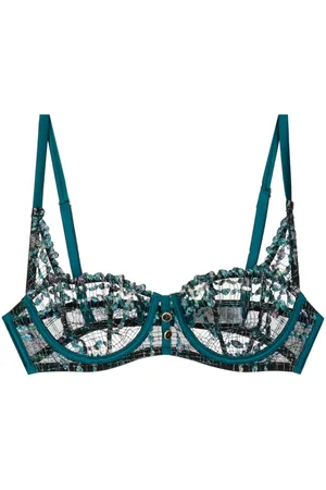 FLEUR DU MAL Gabrielle embroidered balconette bra