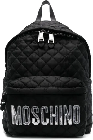 Moschino Logo lettering quilted backpack