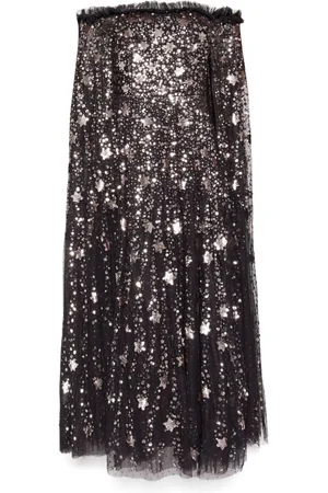 Needle & Thread Shooting stars cape ankle dress