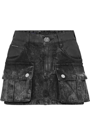 Philipp Plein Denim mini skirt