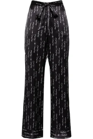 Kiki de Montparnasse F beautiful silk lounge tie up pajama pants