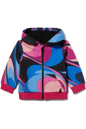 PUCCI Junior Onde-print hoodie