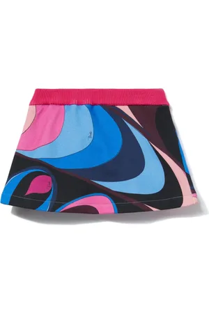 PUCCI Junior Onde-print mini skirt