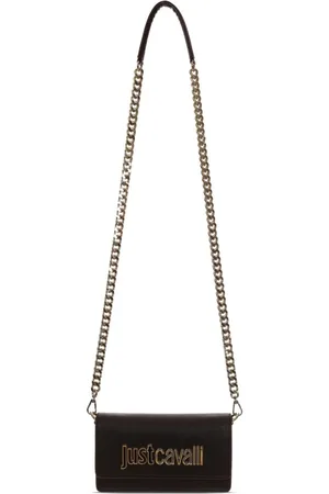 Roberto Cavalli Logo-lettering clutch bag