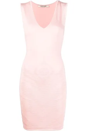 Roberto Cavalli Ribbed sleeveless mini dress