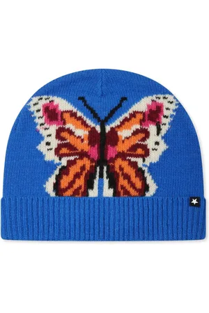 Molo Butterfly-embroidered beanie hat