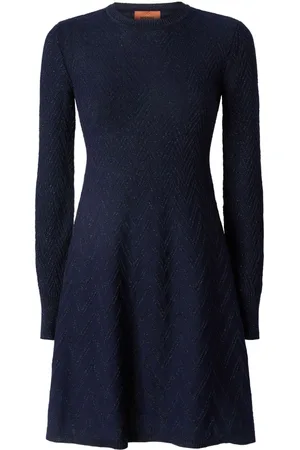 Missoni Long-sleeve A-line mini dress