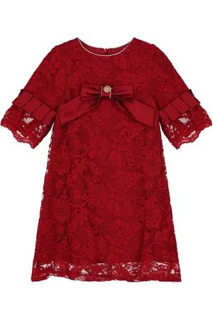 PATACHOU Bow-embellished lace dress