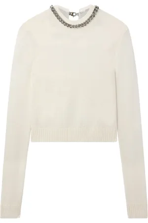 Stella McCartney Falabella-chain fine-knit sweater