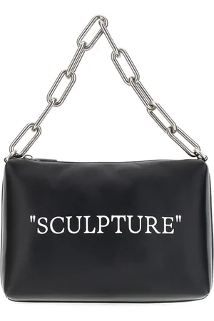 OFF-WHITE Logo-print leather tote bag