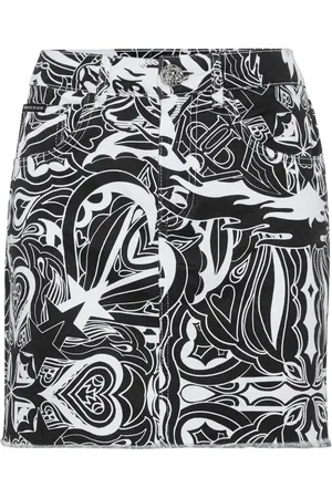 Philipp Plein Tribal Circus denim miniskirt