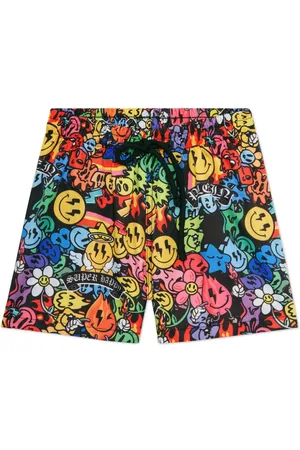 Philipp Plein Smile-print swim shorts