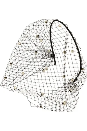 Jennifer Behr Pearl-embellished headband